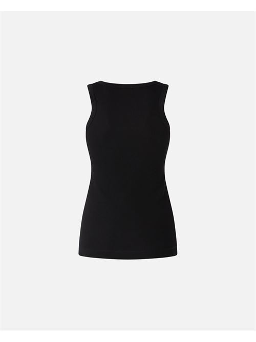 top canottiera a costine con logo uccellini Pinko | 100807 A338Z99
